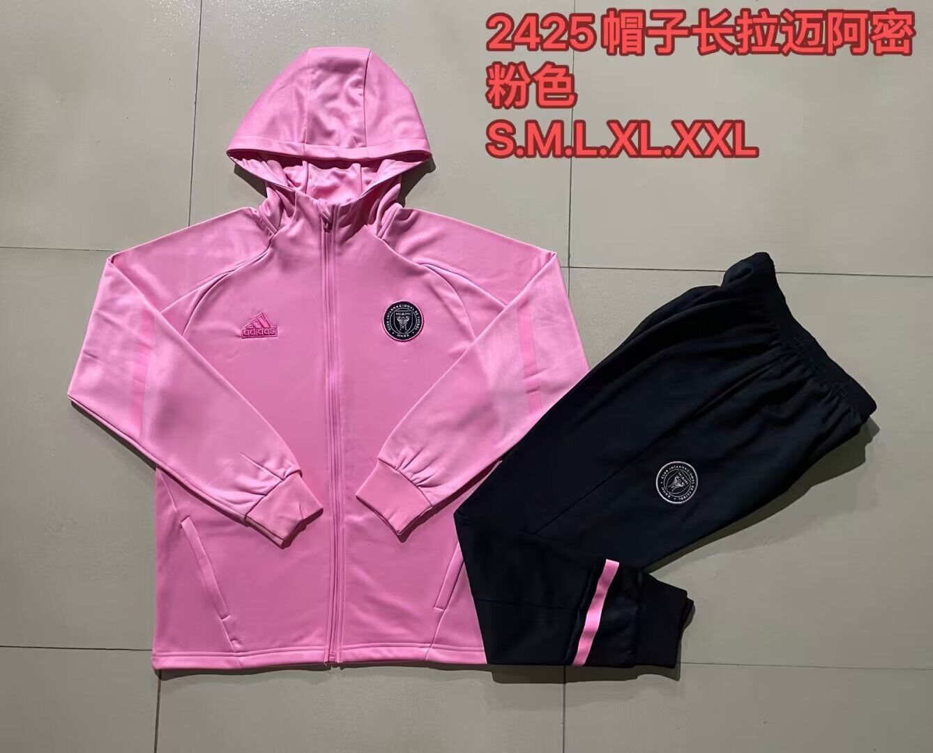 AAA Quality Inter Miami 24/25 Hoodie Tracksuit - Pink